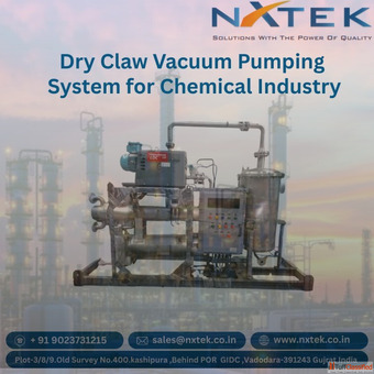 Dry Claw Vacuum Pumping System For Chemical Industry Nxtek