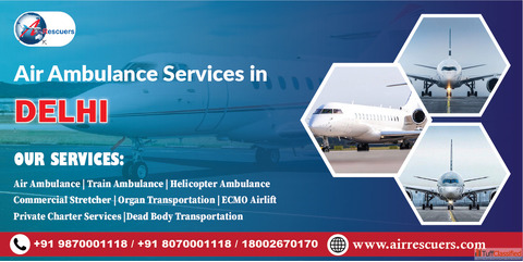 Delhi's Leading Air Ambulance Service - ICU Setup Expert Medical Team
