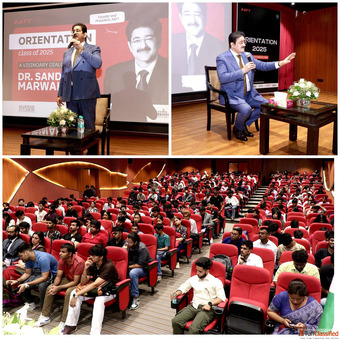 Sandeep Marwah Inspires Students as He Opens New Batch of AAFT Degree College 2025 at Marwah Studios