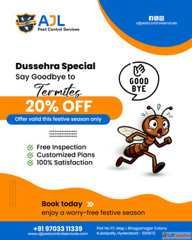20 OFF on Termite Control AJL Pest Control Services