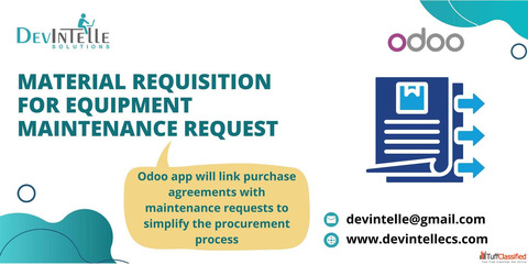 Material Requisition for Equipment Maintenance Request in Odoo