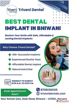Best Dental Implant in Bhiwani Triveni Dental