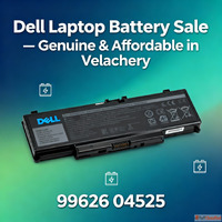 Dell Laptop Battery Sale - Genuine Affordable in Velachery