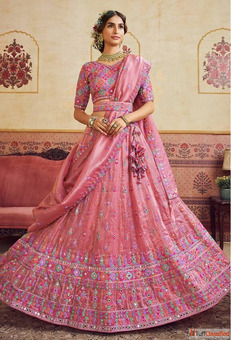 Diwali Pink Lehenga Online Sale - Flat 65 Off