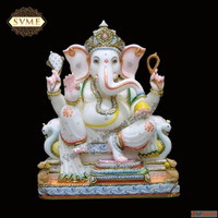 Lord Ganesha Marble Murti for Home Temple