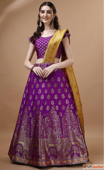 Diwali Purple Lehenga Online Sale - Flat 65 Off