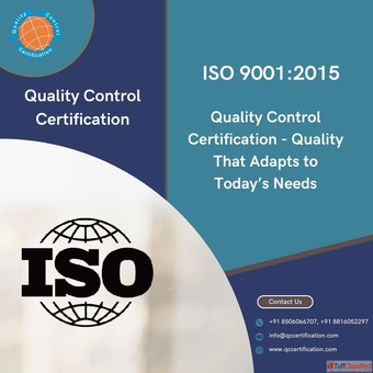 ISO 9001 2015 Quality Control Certification