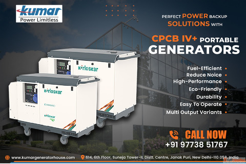 Kirloskar Portable Generator - Compact Power Anytime Anywhere
