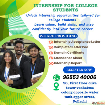 INTERNSHIP FOR COLLEGE STUDENTS