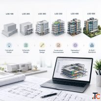 BIM Level of Development LOD 100 200 300 350 400 500