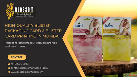 High-Quality Blister Packaging Card Blister Card Printing in Mumbai