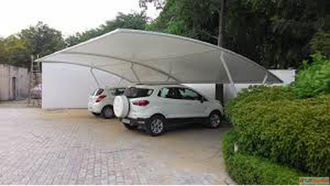 Tensile Car Parking Structure Design in Delhi