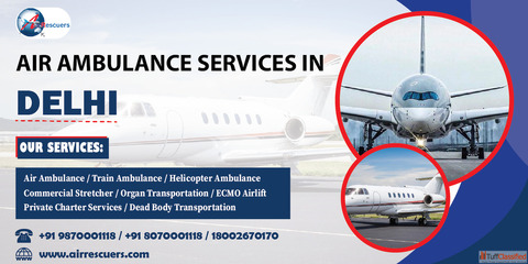 Delhi Air Ambulance Services Air Rescuers