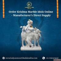 Order Krishna Marble Idols Online - Manufacturer's Dire...