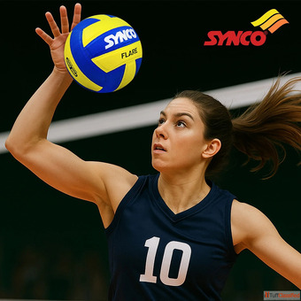 Synco Flare Volleyball PU Pasted 18 Panel