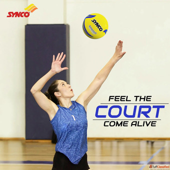 Synco Smash Volleyball Size-4 Yellow
