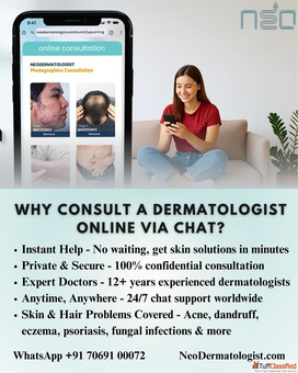Consult Dermatologist Online via Chat - NeoDermatologist