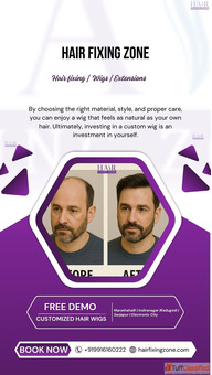 "Before After Magic See the Power of Hair Wig Fixing"