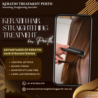 Keratin hair straightening treatment