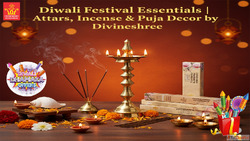 Diwali Festival Essentials Attars Incense Puja Decor by Divi...