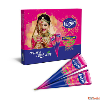 Lagan Cone Pink Wrapper - Your best selection of Mehndi cones.