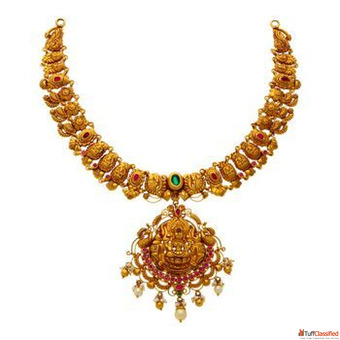12 Gram Gold Necklace Designs with Price CMR Jewellery