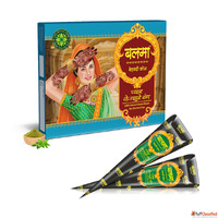 Balma Mehndi Cone Black - Natural and Authentic Henna Cone f...