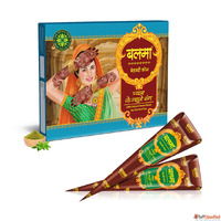 Balma Brown Mehndi Cone - Premium Natural Henna for Beautifu...