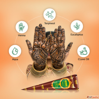 Balma Brown Mehndi Cone - Premium Natural Henna for Beautiful Mehndi Designs
