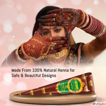 Balma Brown Mehndi Cone - Premium Natural Henna for Beautiful Mehndi Designs