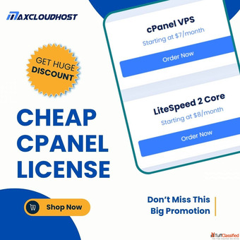 Cheap cPanel License for VPS - Max Cloud Host Advantage