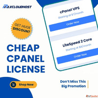 Cheap cPanel License for VPS - Max Cloud Host Advantage