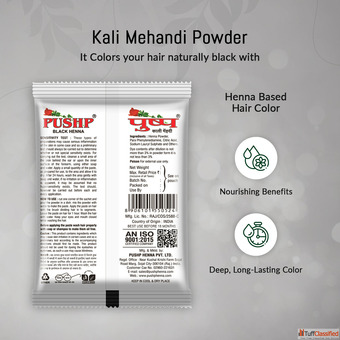 Pushp Henna Kali Mehandi - Natural Black Hair Henna