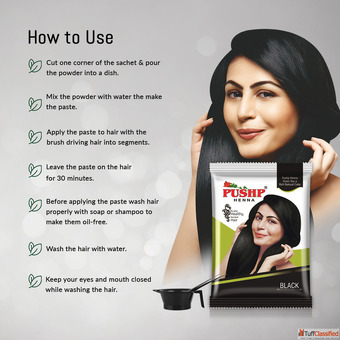 Pushp Henna Kali Mehandi - Natural Black Hair Henna