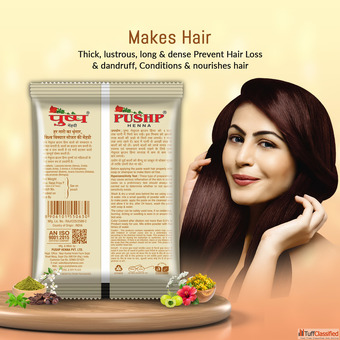 Pushp Herbal Henna 15gm - Natural and Organic Hair Care