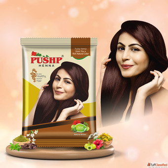 Pushp Herbal Henna 15gm - Natural and Organic Hair Care