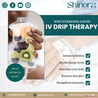 Rejuvenate with IV-Drip Therapy at Shinora Clinic Ahmedabad