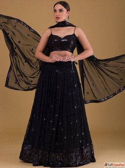 Elegant Black Lehenga Collection - Diwali 50 Discount