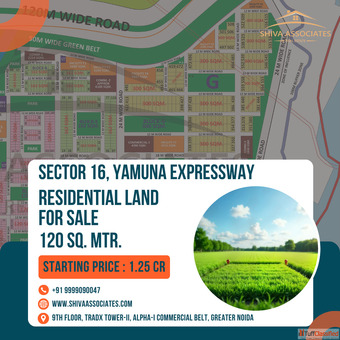 Explore Prime Residential Land at Sector 16 Yamuna Expressway