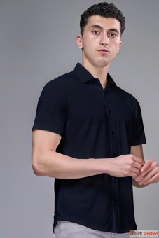 Black Pro Tech Shirt Premium Comfort Modern Smart Wear for Men