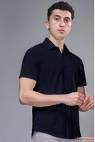 Black Pro Tech Shirt Premium Comfort Modern Smart Wear for M...