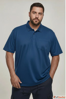 SmartStyle Polo Pro Teal Navy Smart Tech Pocket - Plus Size ...