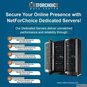Power Your Business with NetForChoice Dedicated Servers in India