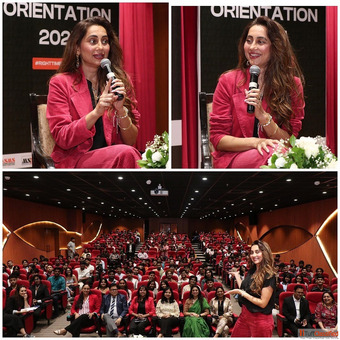 Anusha Dandekar Inspires Students at AAFT Orientation 2025