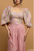 Buy Orchid Corset in Yellow Floral Print Online For Women By...