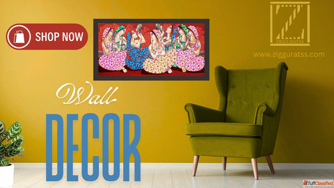 Purbarag by Sekhar Roy - Radha Krishna Original Acrylic Painting Indian Spiritual Art for Sale