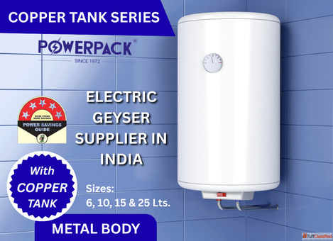 Trusted Electric Geyser Supplier in India - PowerPack Electricals