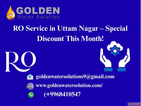 RO Service in Uttam Nagar - Special Discount This Month