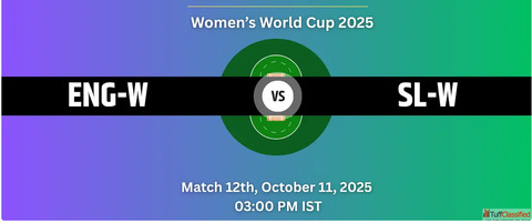WWC 2025 England Women Clash with Sri Lanka