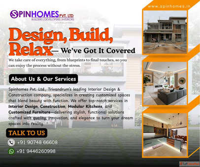 Top-Notch Interior Design Construction Modular Kitchens Spinhome